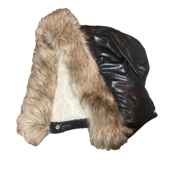 Justice Black Puffer Jacket Coat with Removable Hood. Fleece insideSize 20 Girls - Picture 5 of 5